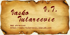 Vasko Tularčević vizit kartica